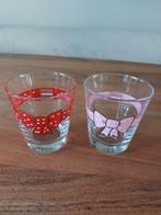 2 blond amsterdam glazen met strik, Verzamelen, Glas en Borrelglaasjes, Ophalen, Zo goed als nieuw, Frisdrankglas