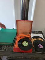 Vintage Platenspeler met Puck Platen, Ophalen of Verzenden, Gebruikt, Platenspeler