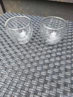 Dubbelwandige espresso kopjes, Nieuw, Ophalen of Verzenden, Glas, Overige stijlen