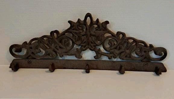 Zware vintage wandkapstok van gietijzer, Huis en Inrichting, Woonaccessoires | Kapstokken, Nieuw, Wandkapstok, Minder dan 100 cm