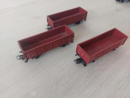 3 Märklin NS hogeboordwagens 4639, Hobby en Vrije tijd, Modeltreinen | H0, Zo goed als nieuw, Wagon, Wisselstroom, Märklin, NS