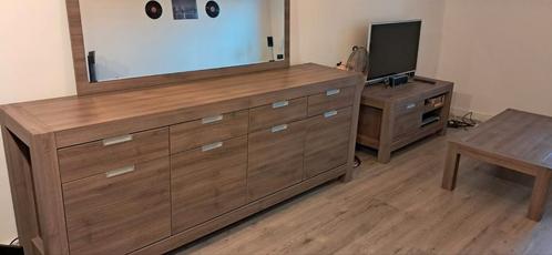 Woonkamerset Eiken en MDF, Huis en Inrichting, Complete inboedels, Ophalen