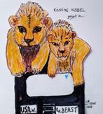 KONING NOBEL GRIJPT eindelijk IN...s*irene cartoon 2025, Antiek en Kunst, Verzenden