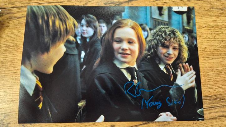 Gesigneerde Harry Potter Foto/Prent, Verzamelen, Harry Potter, Zo goed als nieuw, Ophalen of Verzenden