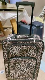trolley koffer panter print, Ophalen of Verzenden, Zo goed als nieuw, Minder dan 50 cm, Minder dan 35 cm