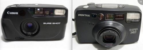Canon Sure shot Duo lens en Pentax Espio 140, 38-140mm, Audio, Tv en Foto, Fotocamera's Analoog, Zo goed als nieuw, Compact, Canon