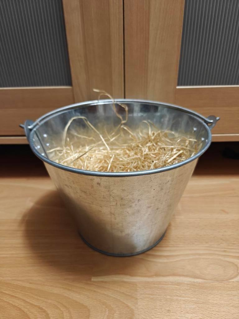 Metalen Bucket / Emmer - Decoratie & Cadeau, Ophalen, Nieuw, Kunststof