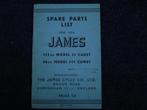 James J5 122cc Cadet J11 Comet 98cc 1954 parts list, Ophalen of Verzenden, Overige merken