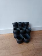 17 aardewerk Koffiebekers met silicone rand, Huis en Inrichting, Keuken | Servies, Ophalen, Zo goed als nieuw, Effen, Kop(pen) en/of Schotel(s)