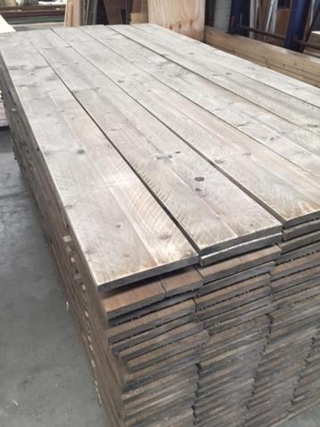 VLONDERPLANKEN GRIJS GEIMPREGNEERD 3X19 CM. € 3,99 P/M beschikbaar voor biedingen