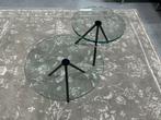Nieuw Beek Maupertuus Salontafel Glas zwart Design Tafel D50, Rond, Nieuw, Glas, Minder dan 50 cm