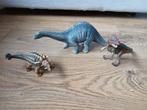 Schleich dino's: apatosaurus, dilophosaurus en saichania, Ophalen of Verzenden, Gebruikt