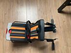 Bobike Junior inklapbaar Fietszitje Achter - ZGAN, Ophalen, Achterzitje, Voetsteuntjes, 22 t/m 36 kg