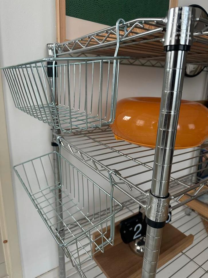 IKEA Omar Hangmanden - Draadmand voor rek, Huis en Inrichting, Keuken | Keukenbenodigdheden, Gebruikt, Ophalen