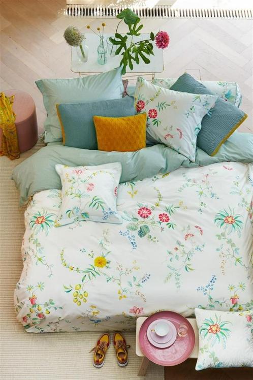 Pip Studio dekbedovertrek FLEUR GRANDEUR wit of rose, Huis en Inrichting, Slaapkamer | Beddengoed, Nieuw, Dekbedovertrek, Eenpersoons
