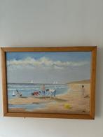spelende kinderen op het strand 3, Antiek en Kunst, Ophalen of Verzenden