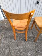 Twee Vintage Keukenstoelen, Ophalen, Gebruikt, Twee, Bruin