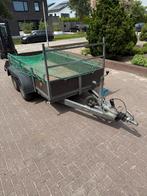 3.00 x 1.30 dubbel asser met witte kentekenplaat. 750 kg, Ophalen, Zo goed als nieuw