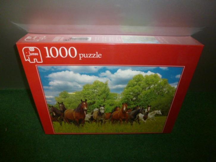 NIEUW Jumbo Puzzel Paardenkudde 1000 stukjes, Kinderen en Baby's, Speelgoed | Kinderpuzzels, Nieuw, 6 jaar of ouder, Meer dan 50 stukjes