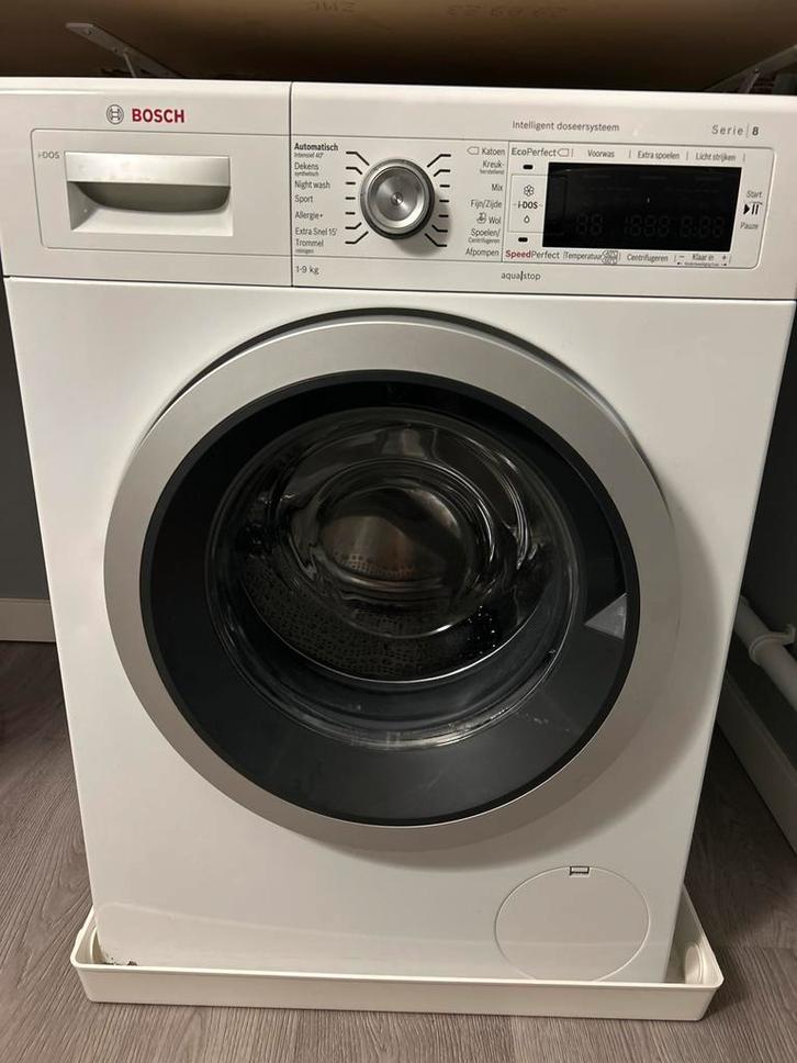 Bosch Serie 8 Voorlader Wasmachine, Witgoed en Apparatuur, Wasmachines, Gebruikt, Voorlader, 8 tot 10 kg, 85 tot 90 cm, 1600 toeren of meer