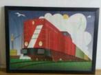 kunst tekening poster NS cargo MaK 1002 Series 6400, Antiek en Kunst, Ophalen
