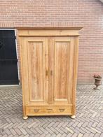 Antieke Grenen Kast met Lade en Planken