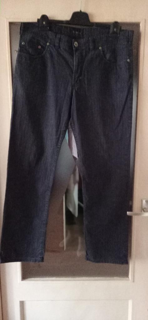 Gardeur spijkerbroek lichtzwart met een subtiele streep., Kleding | Heren, Spijkerbroeken en Jeans, Zo goed als nieuw, W33 - W34 (confectie 48/50)