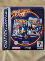 Game Boy Advance 2 games in 1 Sonic Advance + Sonic Battle, Spelcomputers en Games, 1 speler, Ophalen of Verzenden, Vanaf 3 jaar