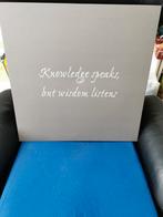 Bord met spreuk, Ophalen, Zo goed als nieuw
