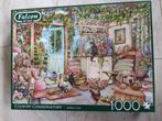 Falcon puzzel Country conservatory 1000 stukjes, Hobby en Vrije tijd, Denksport en Puzzels, Ophalen, 500 t/m 1500 stukjes, Gebruikt