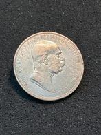 Zilveren munt 1909 Oostenrijk 5 Corona, Ophalen of Verzenden, Overige landen, Zilver