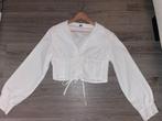 Cropped blouse met strik achterkant, Overige kleuren, Maat 42/44 (L), Ophalen of Verzenden, Gedragen