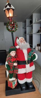 Holiday Creations Kerstman met lantaarn en meisje., Diversen, Kerst, Ophalen, Zo goed als nieuw