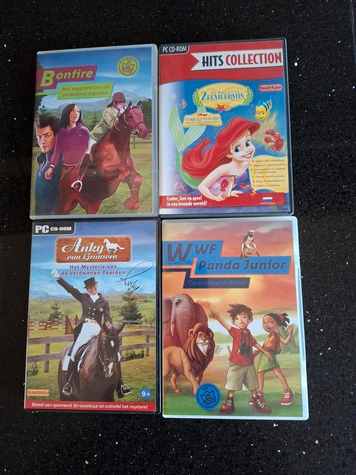 PC Games - Bonfire, Anky, Zeemeermin, WWF Panda Junior, Spelcomputers en Games, Games | Pc, Zo goed als nieuw, Ophalen of Verzenden