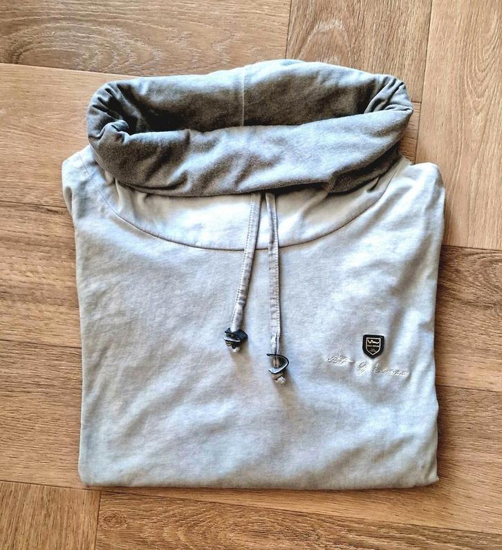 Gave WAM longsleeve met rolkol-kraag licht/donkergrijs mt. L, Kleding | Heren, Truien en Vesten, Nieuw, Maat 52/54 (L), Grijs