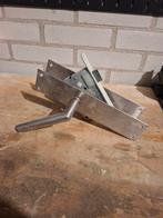 RVS Deurbeslag Inclusief Afdekplaten, 80 tot 100 cm, Binnendeur, Ophalen of Verzenden, Zo goed als nieuw