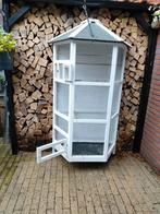 Vogel hok 180H 100 B 50 D kleur wit, Dieren en Toebehoren, Ophalen of Verzenden, Gebruikt, Hout, Vogelkooi