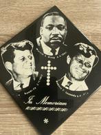 2 Herdenkings Tegels Kennedy, King - Antiek Wandborden Tegel, Antiek en Kunst, Ophalen of Verzenden