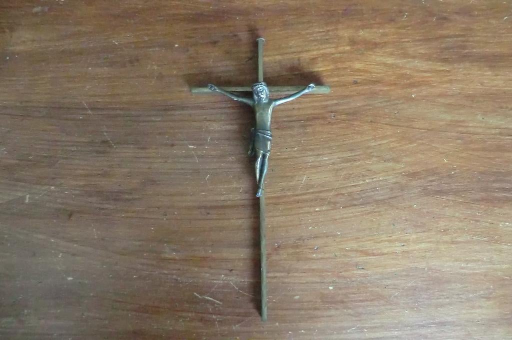 bronzen crucifix / kruisbeeld, Ophalen of Verzenden