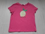 Roze t-shirt met citroen van H&M, maat 110/116, Meisje, H&M, Ophalen of Verzenden, Zo goed als nieuw