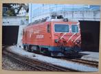 Foto locomotief Matterhorn Gotthardbahn in Disentis (CH), Verzamelen, Verzenden, Nieuw, Trein, Kaart of Prent