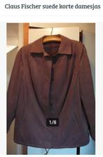 suede korte damesjas, Kleding | Dames, Ophalen of Verzenden, Zo goed als nieuw, Bruin