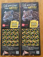 Te koop 4 entreekaarten voor Artis, Tickets en Kaartjes, Drie personen of meer