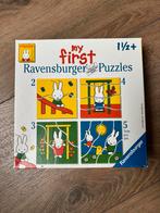 Nijntje puzzel my first van ravensburger, Ophalen of Verzenden, Minder dan 10 stukjes, Gebruikt, 6 maanden tot 2 jaar
