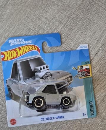 Hot Wheels '70 Dodge Charger Toon'd Fast&Furious grijs beschikbaar voor biedingen
