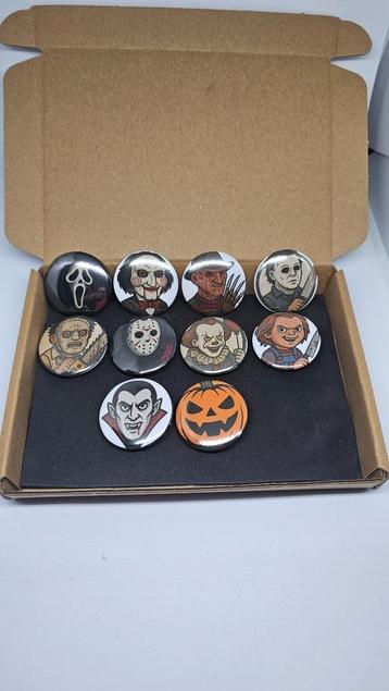 Horror Film Buttons - Halloween beschikbaar voor biedingen
