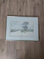 Landschapsschilderij A. Maas met lijst, Ophalen of Verzenden