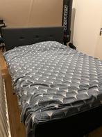 Boxspring 160x200 met opbergruimte - Tweepersoonsbed, Ophalen, Gebruikt, Zwart, Tweepersoons