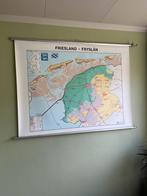 Klassikale kaart Friesland, Boeken, Atlassen en Landkaarten, Ophalen, 1800 tot 2000, Nederland, Landkaart