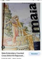 BORDUURPAKKET/PATROON MAIA MET BORDUURSTOF, Hobby en Vrije tijd, Verzenden, Zo goed als nieuw, Handborduren, Borduurpakket